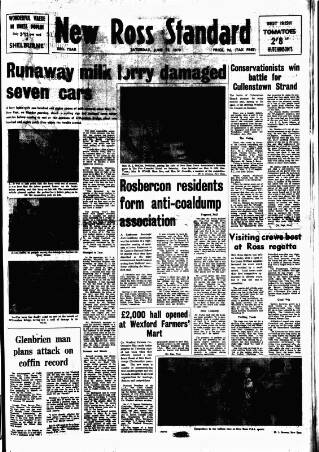 cover page of New Ross Standard published on June 13, 1970