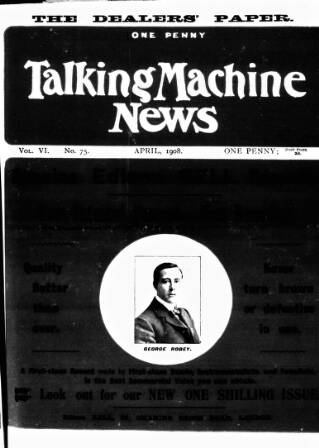 cover page of Talking Machine News published on April 1, 1908
