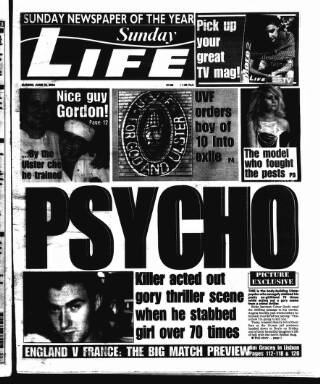 cover page of Sunday Life published on June 13, 2004