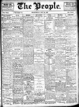 cover page of Wexford People published on May 22, 1907