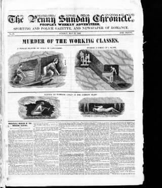 cover page of Bell's Penny Dispatch published on May 22, 1842