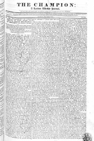 cover page of Champion (London) published on May 22, 1814