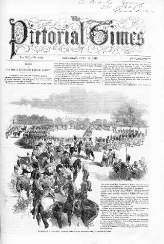 cover page of Pictorial Times published on June 13, 1846