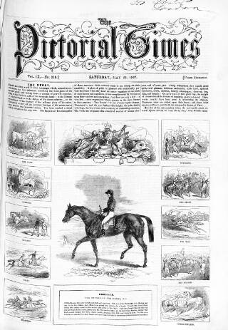 cover page of Pictorial Times published on May 22, 1847