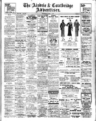 cover page of Airdrie & Coatbridge Advertiser published on April 1, 1933