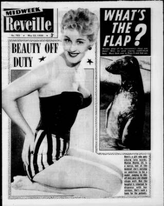 cover page of Reveille published on May 22, 1956