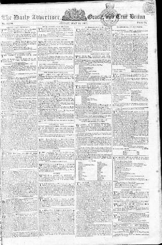 cover page of Oracle and the Daily Advertiser published on May 22, 1807