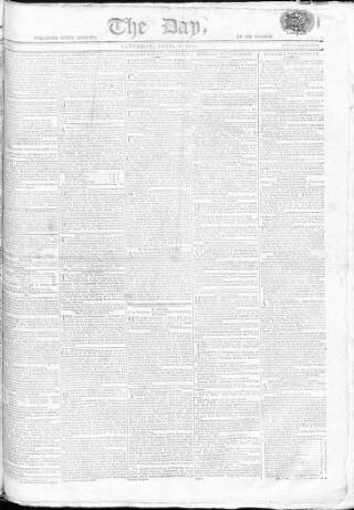 cover page of The Day published on April 1, 1809