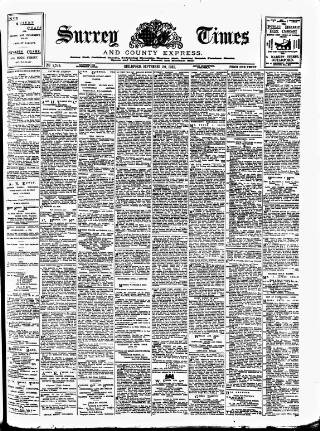 cover page of West Surrey Times published on September 20, 1901
