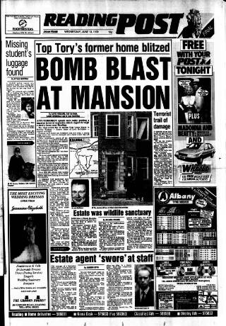 cover page of Reading Evening Post published on June 13, 1990