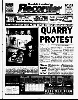 cover page of Mansfield & Sutton Recorder published on May 22, 1997