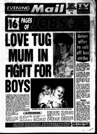 cover page of Sandwell Evening Mail published on April 1, 1993