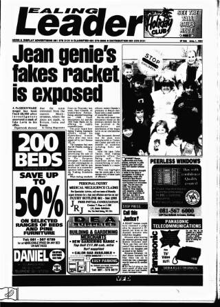 cover page of Ealing Leader published on April 1, 1994