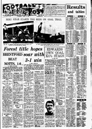 cover page of Football Post (Nottingham) published on April 1, 1967