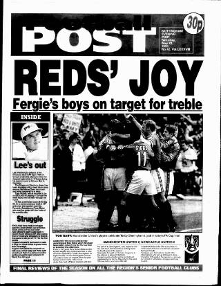 cover page of Football Post (Nottingham) published on May 22, 1999