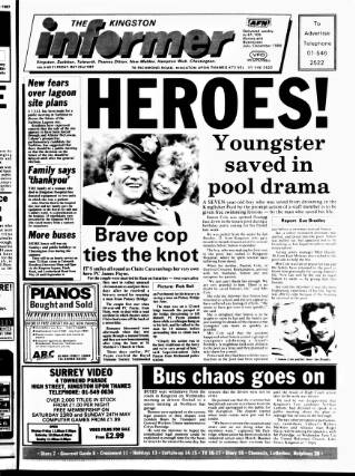 cover page of Kingston Informer published on May 22, 1987