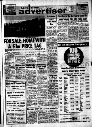 cover page of Long Eaton Advertiser published on April 1, 1976