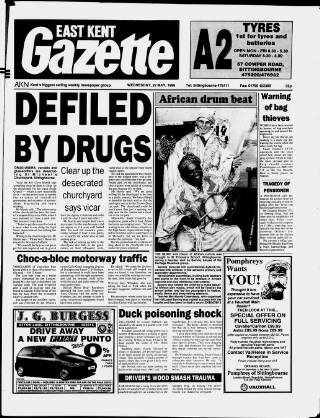 cover page of East Kent Gazette published on May 22, 1996