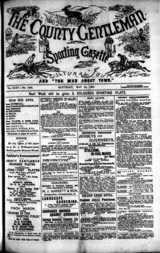 cover page of Sporting Gazette published on May 22, 1897