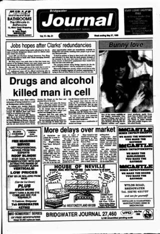 cover page of Bridgwater Journal published on May 27, 1989