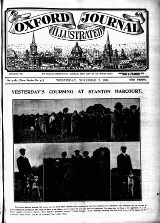 cover page of Oxford Journal published on November 2, 1910