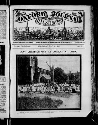 cover page of Oxford Journal published on May 22, 1918