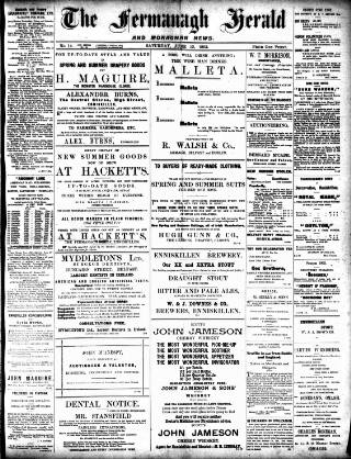 cover page of Fermanagh Herald published on June 13, 1903