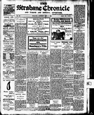 cover page of Strabane Chronicle published on April 1, 1911