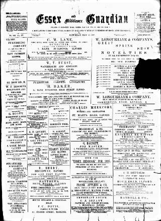cover page of Essex Guardian published on May 22, 1897