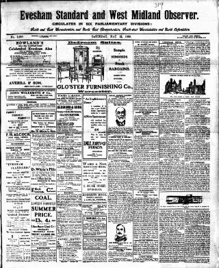 cover page of Evesham Standard & West Midland Observer published on May 22, 1909