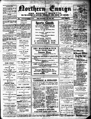 cover page of Northern Ensign and Weekly Gazette published on June 13, 1923