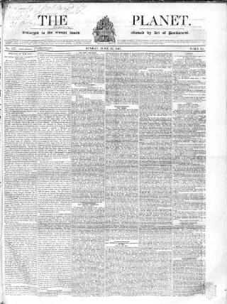 cover page of Planet published on June 13, 1841