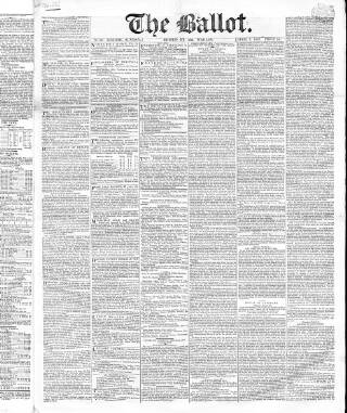 cover page of Ballot published on April 1, 1832