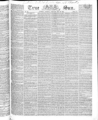 cover page of True Sun published on May 22, 1832