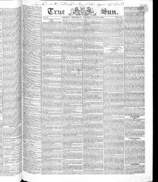 cover page of True Sun published on June 13, 1832