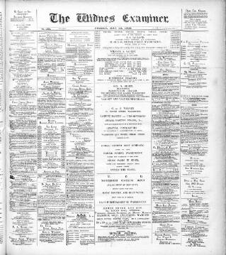 cover page of Widnes Examiner published on May 22, 1903