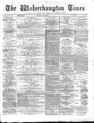 cover page of Midland Examiner and Wolverhampton Times published on May 22, 1875