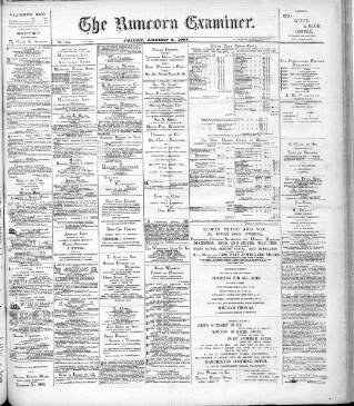 cover page of Runcorn Examiner published on August 2, 1901