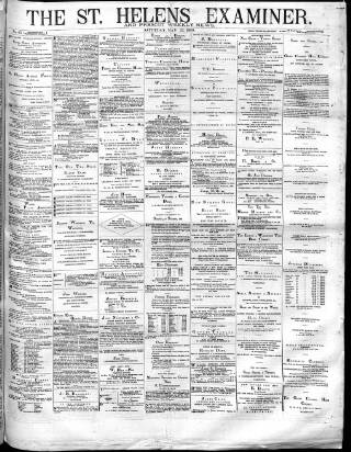 cover page of St. Helens Examiner published on May 22, 1880