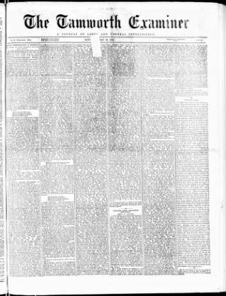cover page of Tamworth Miners' Examiner and Working Men's Journal published on May 22, 1875