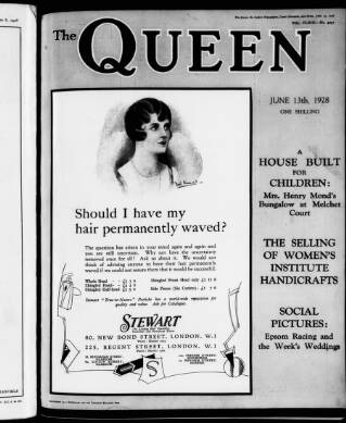 cover page of The Queen published on June 13, 1928
