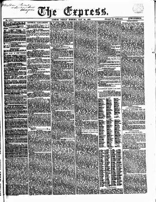 cover page of Express (London) published on May 22, 1857