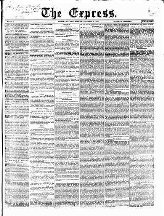 cover page of Express (London) published on November 2, 1867