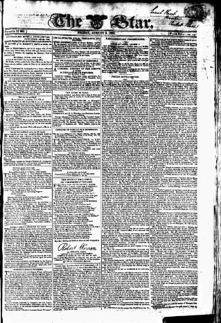 cover page of Star (London) published on August 2, 1822