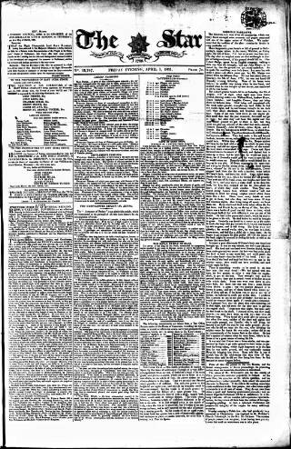 cover page of Star (London) published on April 1, 1831