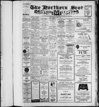 cover page of Northern Scot and Moray & Nairn Express published on August 2, 1952
