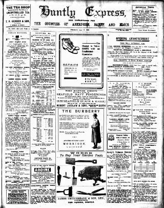 cover page of Huntly Express published on June 13, 1919