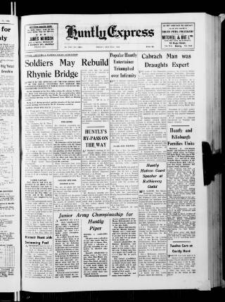 cover page of Huntly Express published on May 22, 1964