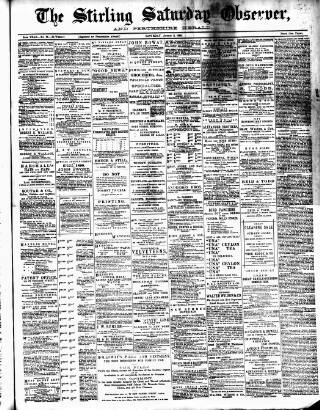cover page of Stirling Observer published on August 2, 1890