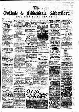 cover page of Eskdale and Liddesdale Advertiser published on May 22, 1889